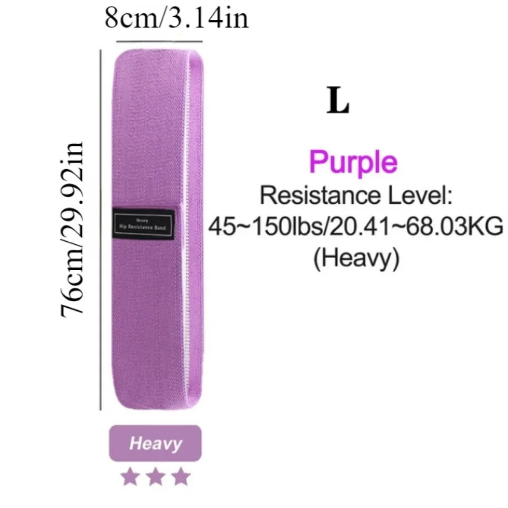Booty Band Glute Resistance Loop - Non-Slip Yoga Fitness Band for Butt Lifting & Hip Thrust, Adjustable Workout Elastic Band