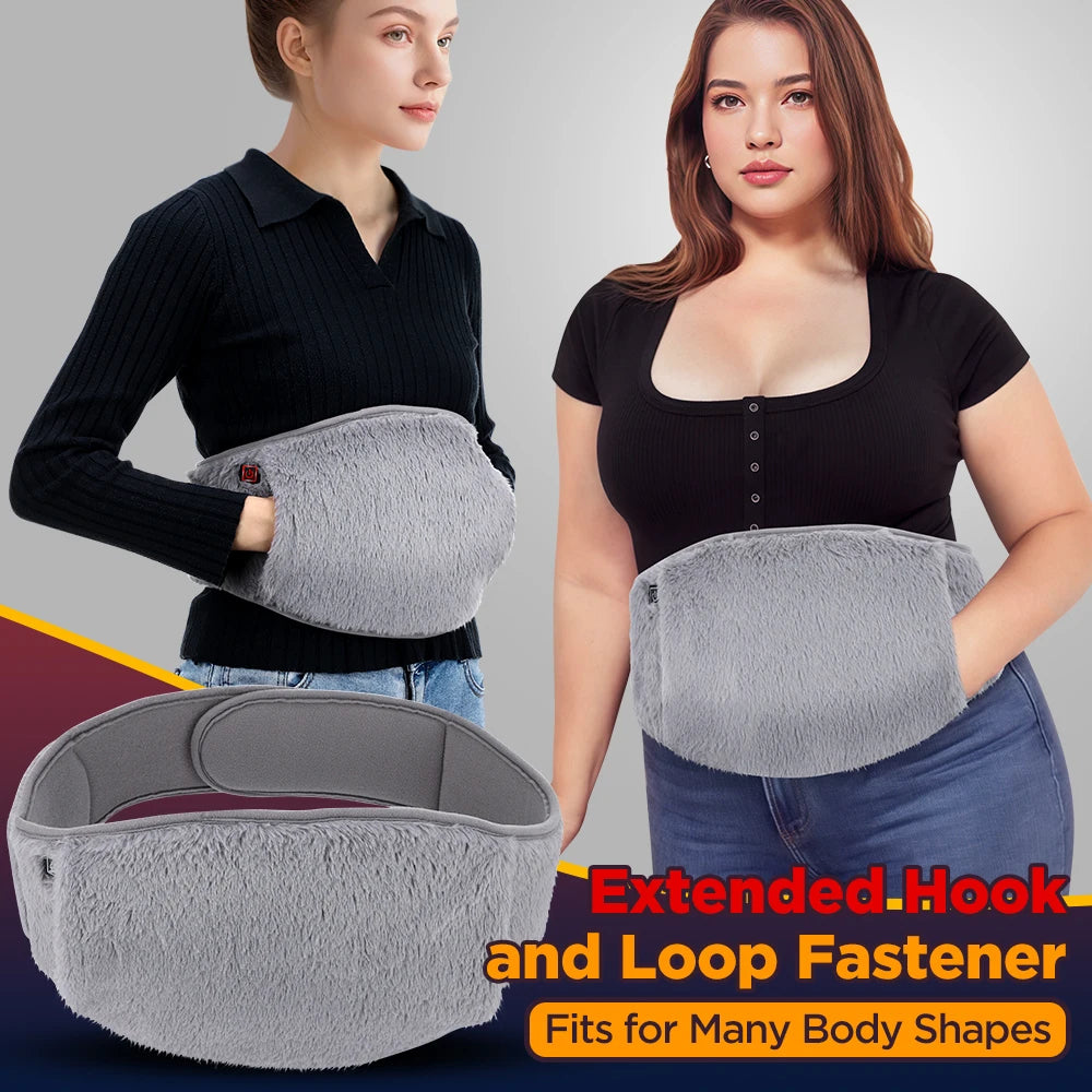 3 Levels Electric Graphene Heating Pad Cold-Proof Uterine Belt Cold-Proof Hand Waist Warming Pad USB Recharging Abdominal Warmer