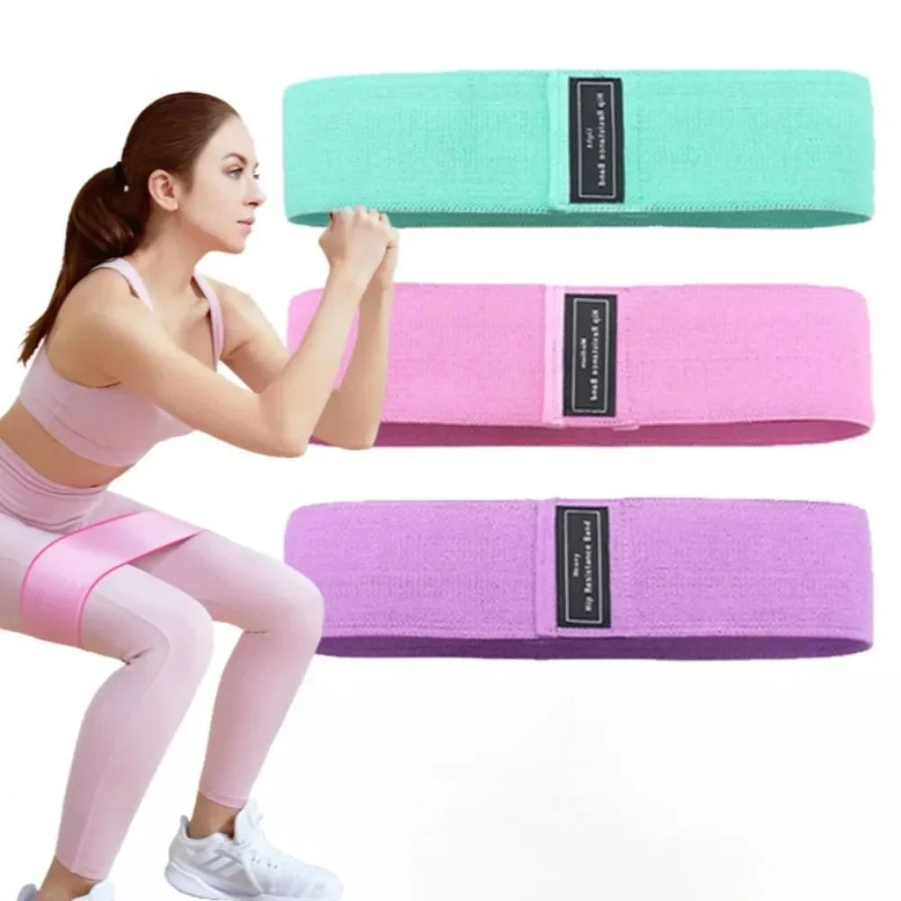 Booty Band Glute Resistance Loop - Non-Slip Yoga Fitness Band for Butt Lifting & Hip Thrust, Adjustable Workout Elastic Band