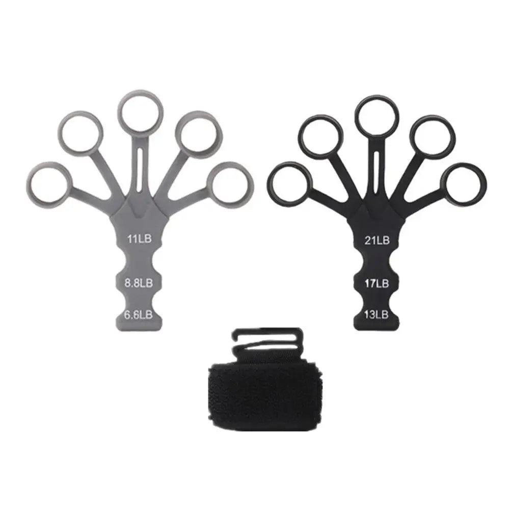 Grip Strength Trainer Silicone Gripster, Hand Gripper Strengthener, 8-Gear Strength Adjustment, Used To Exercise Finger Strength