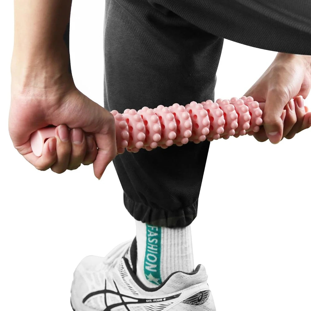 Muscle Roller Stick with Trigger Points,Bendable Body Massage Stick to Help Legs,Back,Neck Recovery,Relief Muscle Soreness