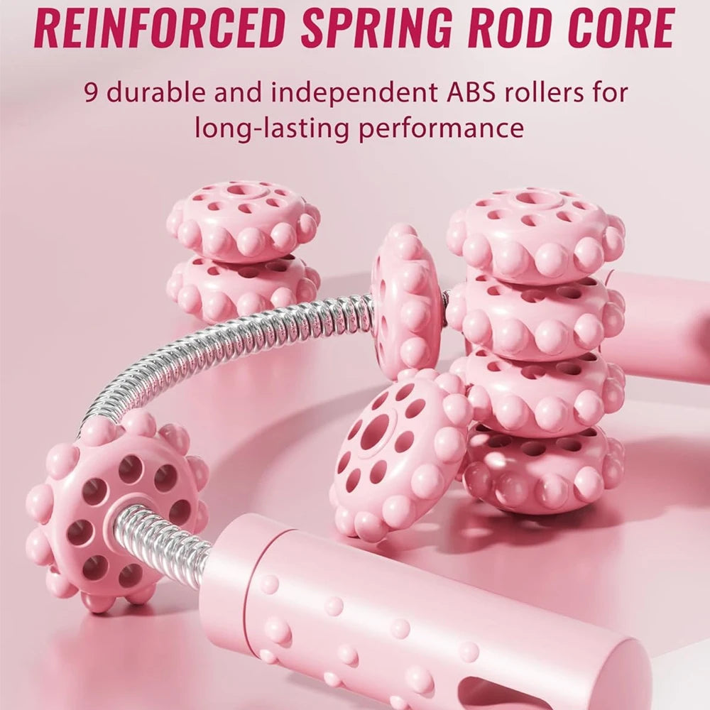 Muscle Roller Stick with Trigger Points,Bendable Body Massage Stick to Help Legs,Back,Neck Recovery,Relief Muscle Soreness