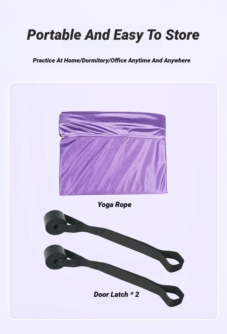 Adjustable Aerial Air Yoga Strap Pull Rope Women Hanging Hammock Stretch Leg Splits Trainer Female Gym Belt Stretching Fitness