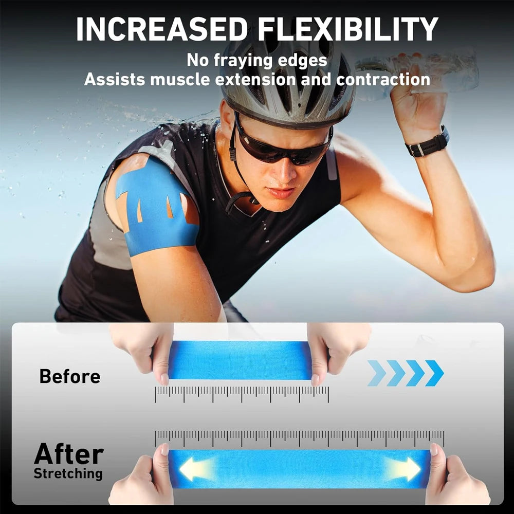 10 PCS Kinesiology Tape for Shoulder Precut,Shoulder Tape -Waterproof & Breathable, Enhance Elastic Sports Tape for Pain Support