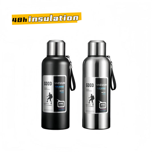 600-2000ML Large Capacity Cold Thermal Thermos Tumbler Stainless Steel Insulated Water Bottle Insulation Flask Pot Travel Mug