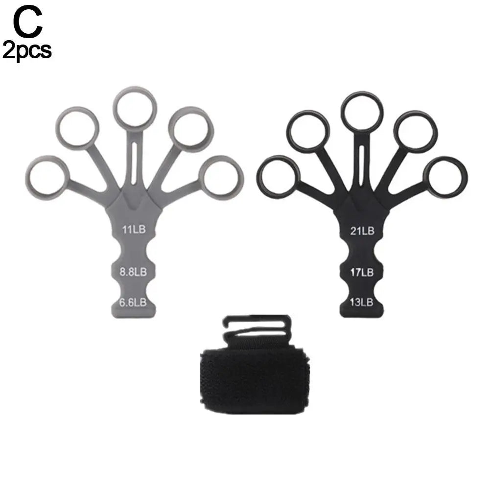 Grip Strength Trainer Silicone Gripster, Hand Gripper Strengthener, 8-Gear Strength Adjustment, Used To Exercise Finger Strength