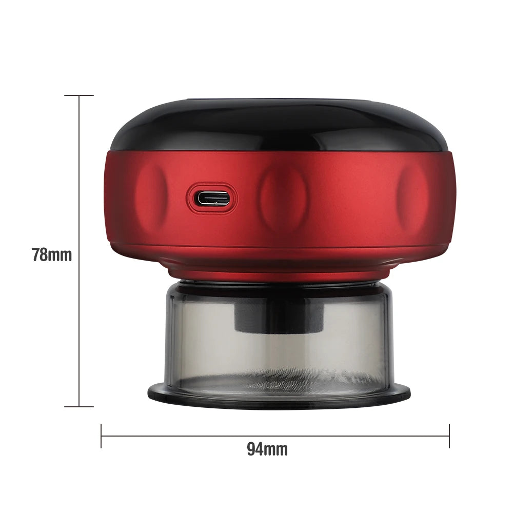 Body Cupping Scraping Massager Smart Electric Vacuum Cupping Heating Suction Cup Device for Body Back Neck Arm Massger