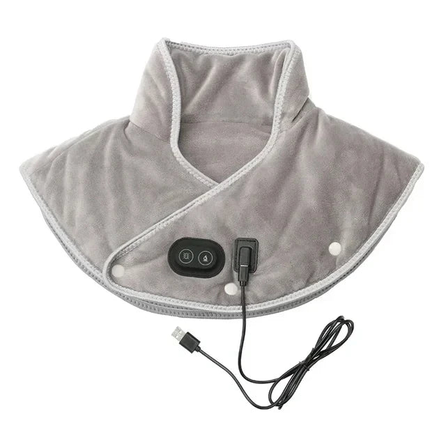 Electric Heating Shoulder Neck Pad Soft Comfortable Thermal Compress Cervical Shawl USB Heated Back Warm Wrap Tool Relief Fatigu