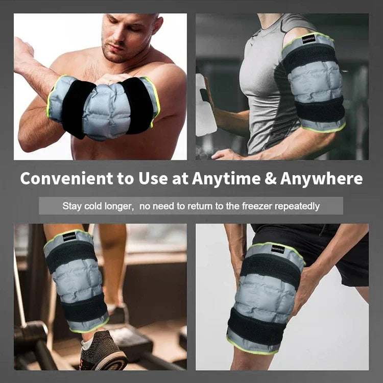 Knee Ice Pack Wrap for Injuries Self-absorbing Water Knee Pads Ice Pack Physiotherapy Hot Compresses Heated Knee Pads Sports Pad