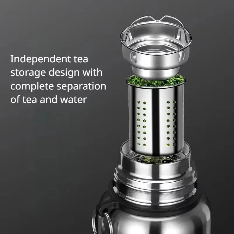 600-2000ML Large Capacity Cold Thermal Thermos Tumbler Stainless Steel Insulated Water Bottle Insulation Flask Pot Travel Mug