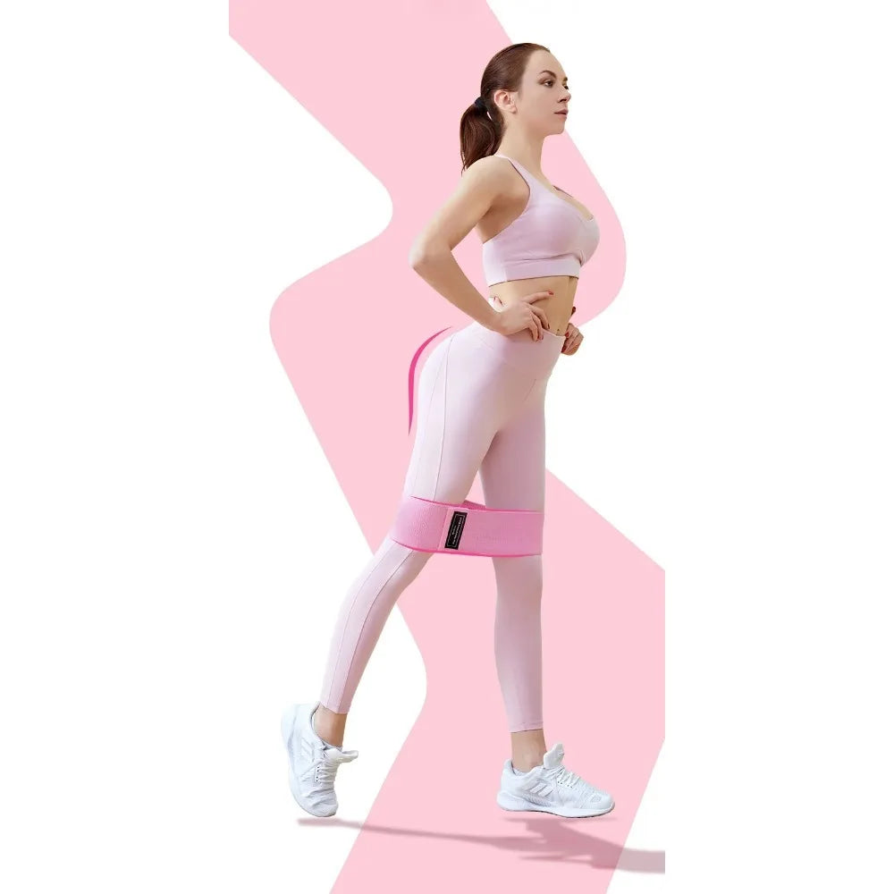 Booty Band Glute Resistance Loop - Non-Slip Yoga Fitness Band for Butt Lifting & Hip Thrust, Adjustable Workout Elastic Band