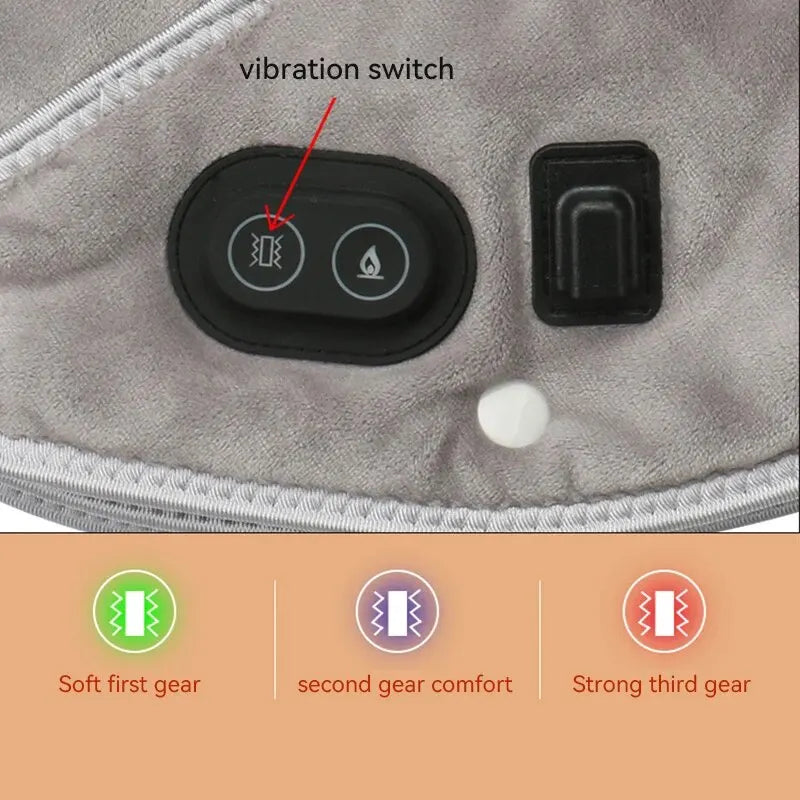 Electric Heating Shoulder Neck Pad Soft Comfortable Thermal Compress Cervical Shawl USB Heated Back Warm Wrap Tool Relief Fatigu