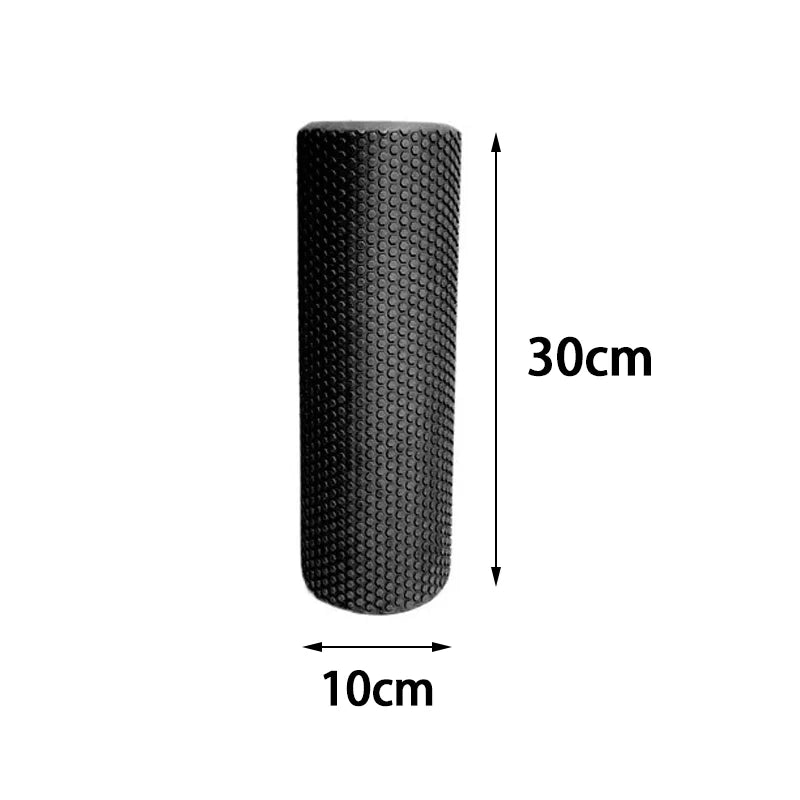 Yoga Roller Round EVA Foam Cylinder Hexagonal Roller for Pilates Exercise Enhanced Home Workouts Diameter 9.6cm Length 30cm