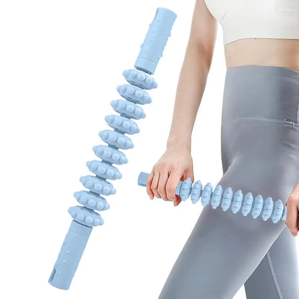 Muscle Roller Stick with Trigger Points,Bendable Body Massage Stick to Help Legs,Back,Neck Recovery,Relief Muscle Soreness