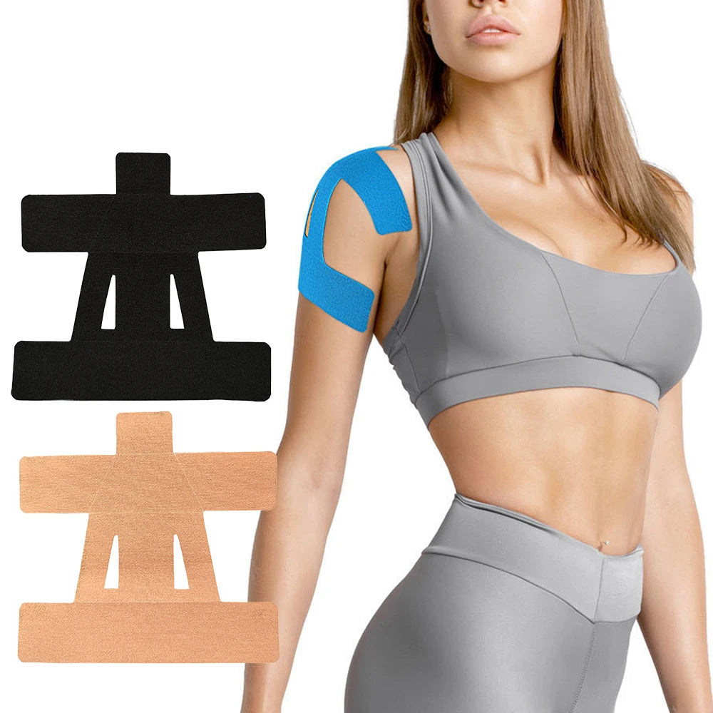 10 PCS Kinesiology Tape for Shoulder Precut,Shoulder Tape -Waterproof & Breathable, Enhance Elastic Sports Tape for Pain Support
