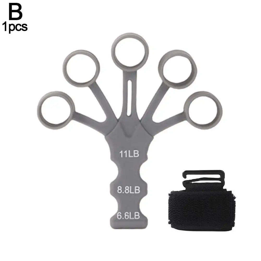 Grip Strength Trainer Silicone Gripster, Hand Gripper Strengthener, 8-Gear Strength Adjustment, Used To Exercise Finger Strength